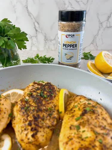 Miniatura 4 de All Natural Lemon Pepper Seasoning XL - Tarro de 11 onzas, sin ácido cítrico ni colorante artificial SPQR Seasonings