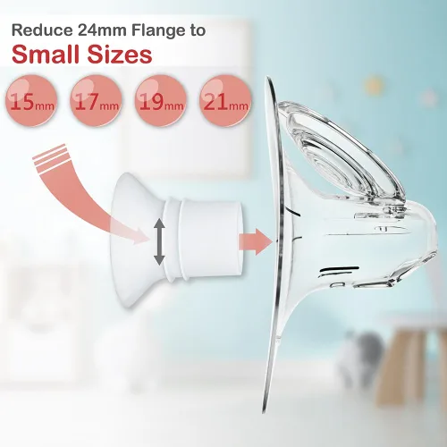 Miniatura 2 de Nenesupply Inserto de brida de 0.748 in compatible con piezas de bomba de brida Elvie Brida Elvie Stride Brida Momcozy Medela Brida Spectra Willow