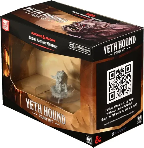 WizKids Las maravillosas miniaturas de Nolzur de Calabozos y Dragones: Kit de pintura - Yeth Hound