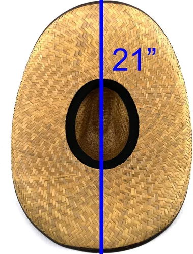 Miniatura 5 de Western Peak Milani Guacho - Sombrero de paja grande, 20.0in - 21.2in