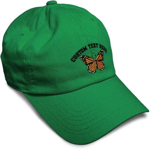 Miniatura 18 de Gorra de béisbol suave con diseño de mariposa monarca, con insectos, bordado de mariposa, de algodón, para hombres y mujeres