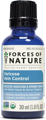 Miniatura 10 de Forces of Nature Tratamiento para las venas varicosas, medicina homeopática orgánica, 0.37 onzas líquidas, ayuda a reducir la apariencia