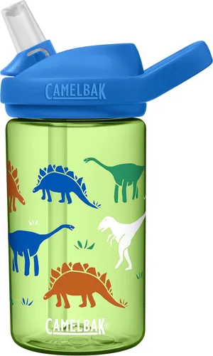 Miniatura 29 de CamelBak Eddy+ Kids Water Bottle with Bite Valve Straw, Leak‑Resistant Easy‑Sip Design for Everyday Hydration, 14oz Kids Monstruos de Skate