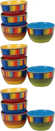 Miniatura 3 de Sierra - Cuenco para helado/postre de 5.25 pulgadas, juego de 4 diseños surtidos, multicolor, ideal para postres diarios, helados, salsas