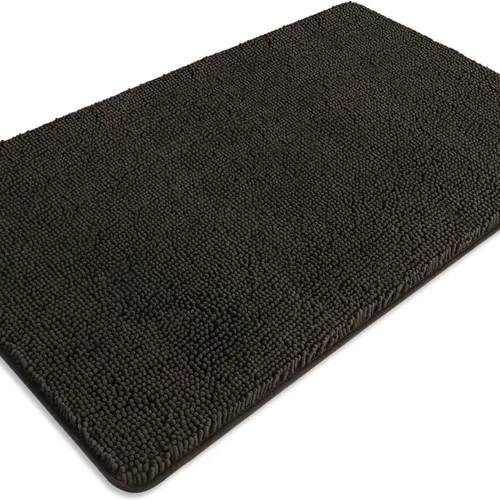 Miniatura 197 de Alfombra de baño pequeña de 12 x 18 pulgadas, lavable y absorbente, antideslizante, alfombra de baño de felpilla gruesa y suave para baño, ducha