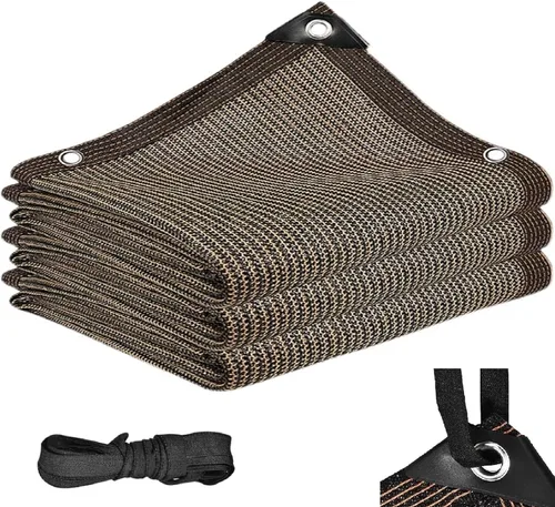 Miniatura 3 de Tela para Sombra de Balcón, 6'6"x9'9", 80% de Sombra, Tela para Patio al Aire Libre, Pantallas para Apartamentos, Cubierta para Barandillas, Café