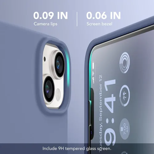 Miniatura 6 de GONEZ Funda magnética para iPhone 14, compatible con Magsafe, con protector de pantalla + protector de cámara, forro de microfibra antiarañazos