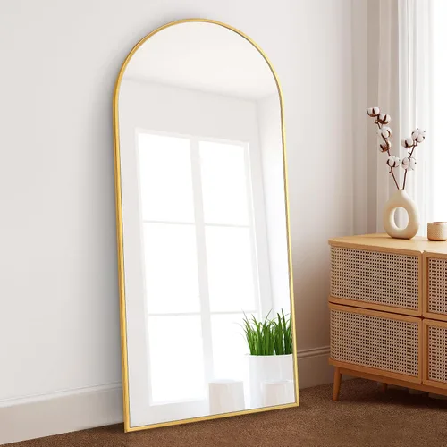 Miniatura 22 de Dolonm Espejo de longitud completa de 65 x 22 pulgadas, espejo de pie de diseño moderno, espejo de cuerpo completo para sala de estar, dormitorio