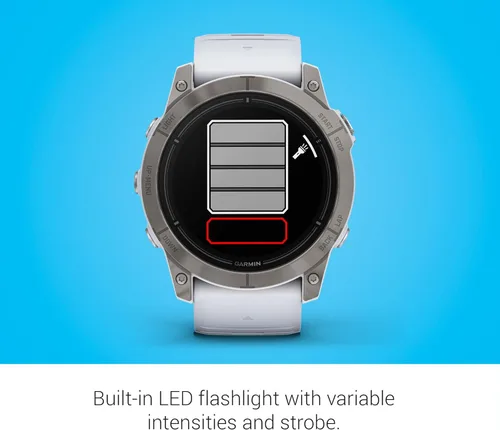 Miniatura 5 de Garmin epix Pro (Gen 2) Sapphire Edition, 2.008 in, reloj inteligente de alto rendimiento, tecnología de entrenamiento avanzada, linterna Titanio