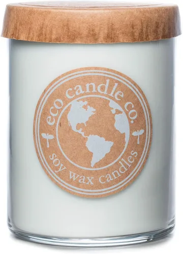 Miniatura 25 de Eco Candle Co. Vela Reciclada, Gardenia y Guayaba, 6 oz. – Aromas de Gardenia, Jazmín, Guayaba y Verdes Tropicales – 100% Cera de Soja, Sin Plomo