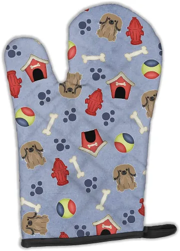 Miniatura 119 de Caroline's Treasures BB2732OVMT Dog House Collection Border Collie - Guante de horno grueso resistente al calor para sartenes calientes y horno
