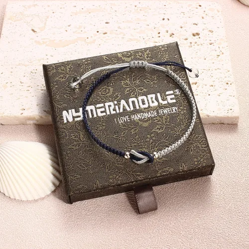 Miniatura 45 de Pulseras hechas a mano, pulseras para mujeres y hombres, pulsera ajustable con inicial, regalos de joyería para mamá, esposa, novia, ella, amigos