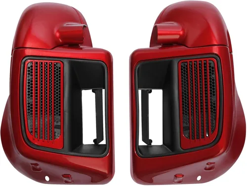 Miniatura 9 de HR3 Carenados inferiores ventilados de color negro vívido a juego compatibles con Harley Ultra Limited, Road Glide, Electra Glide, Tri Glide 2014