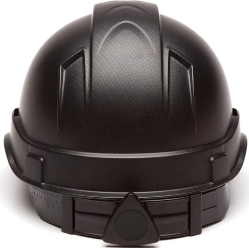 Miniatura 5 de Pyramex Ridgeline Cap Style 4 Point Ratchet Hard Hat Patrón de grafito negro mate