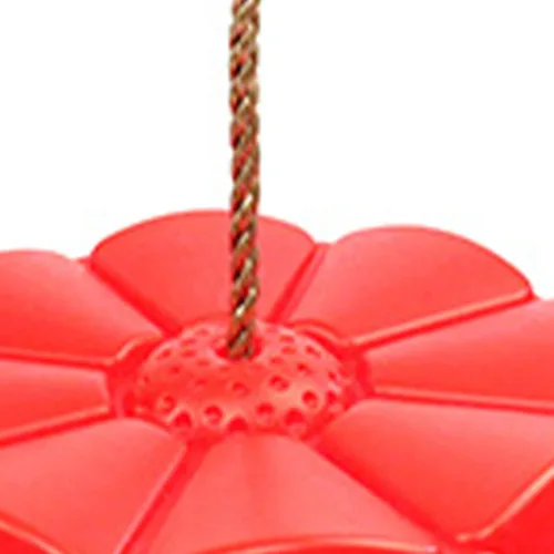 Miniatura 7 de Columpio de disco, cuerda de disco resistente para accesorios de patio de recreo (rojo)