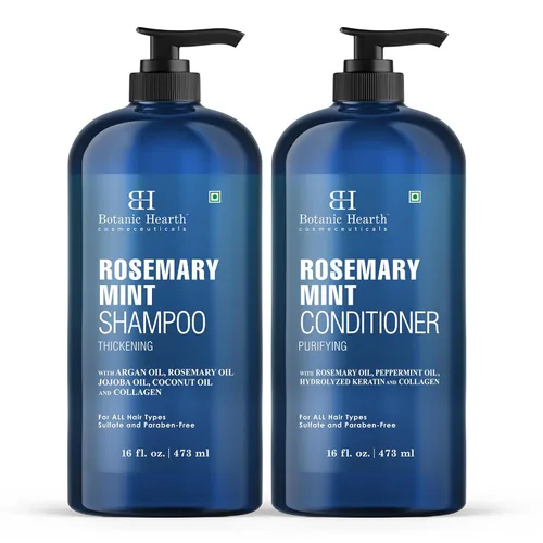 Miniatura 10 de Botanic Hearth Juego de champú y acondicionador para cabello rizado para cabello rizado Desenreda, define y mejora los rizos Con aceite