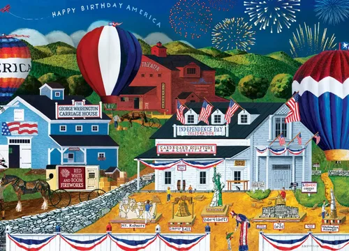 Miniatura 2 de MasterPieces Rompecabezas de 1000 piezas para adultos, familia o jóvenes, estrellas y rayas, 19.25 x 26.75 pulgadas