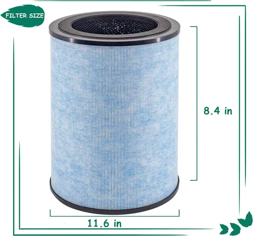 Miniatura 6 de Repuesto de filtro AP300, compatible con el purificador de aire Instant® AP300, HEPA verdadero de grado H13 y filtros de carbón activado, comparado