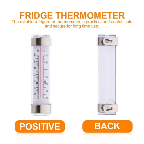 Miniatura 8 de Totority 6pcs High Precision Professional Refrigerator Thermometers, Analog Fridge Temperature Gauge Meters for Freezer and Supermarket Use
