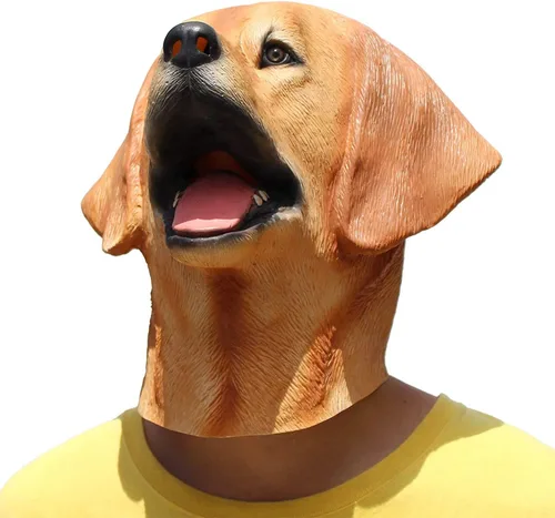 Miniatura 6 de PartyHop - Máscara Labrador - Máscara de látex para cabeza de perro de Halloween