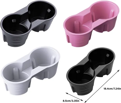 Miniatura 5 de Inserto de silicona para portavasos de coche - negro - auto - portavasos - silicona y plástico - 7.244 in x 3.346 in