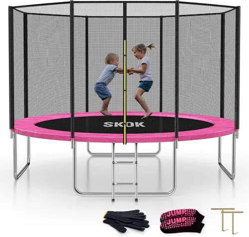Miniatura 15 de SKOK Trampoline for Kids,400LBS Outdoor Trampoline with Net-ASTM Approved Trampoline for Children and Adults