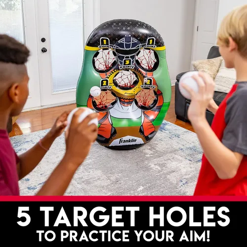 Miniatura 6 de Franklin Sports Juego Inflable de Lanzamiento de Objetivo para Niños - Juego Mini de Lanzamiento - Juego de Juguete Portátil para Interiores
