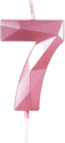 Miniatura 200 de Velas de cumpleaños número 15, velas número 15, velas de feliz cumpleaños de oro rosa para pastel, decoraciones de cobertura de pastel de diseño 3D