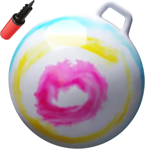 Bola de saltar WALIKI para niños y adultos, bola de saltar de color desteñido, bola para saltar, para carreras de relevo en un día de campo