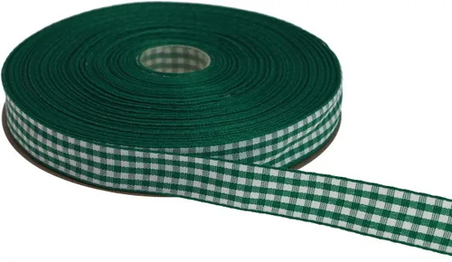 Miniatura 30 de Cinta a cuadros de 50 yardas cada rollo 100% poliéster con borde tejido (1/1-2 pulgadas x 50 yardas, negro)