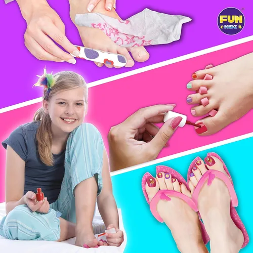 Miniatura 6 de Funkidz - Kit de spa de pies para niñas, kit de pedicura para niñas, tamaño 17.91 pulgadas de ancho x 12.4 pulgadas de largo, incluye inflador