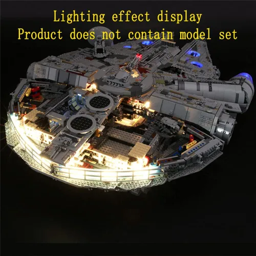 Miniatura 6 de GEAMENT Kit de luces LED compatible con Lego 75192 UCS Ultimate Millennium Falcon (juego de modelos no incluidos)