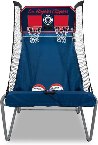 Miniatura 30 de Pop-A-Shot - Home Dual Shot Arcade Basketball Game with NBA Graphics l Sensor Scoring l 16 Game Modes l 7 Balls l Foldable Storage l for All NBA Fans