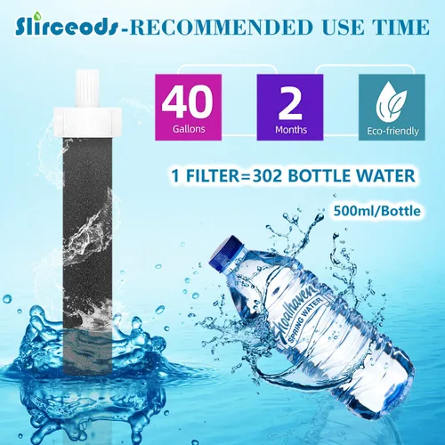 Miniatura 3 de Filtro de botella de agua para botella de filtro de agua de plástico Brita en 26 onzas o 36 onzas y botella de agua de acero inoxidable en 20 onzas