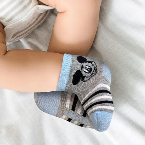 Miniatura 2 de Disney baby-boys Baby Girls & Boys Minnie Mouse, Mickey Mouse, Baby Shark, Justice League 10-pack Infant Sock 0-24 Months
