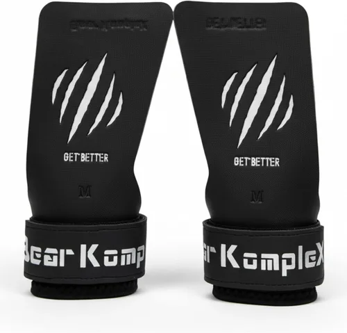 Miniatura 10 de Bear KompleX Black Diamond - Agarres sin agujeros para levantamiento de pesas, ligeros y de alto rendimiento, protegen las manos y proporcionan