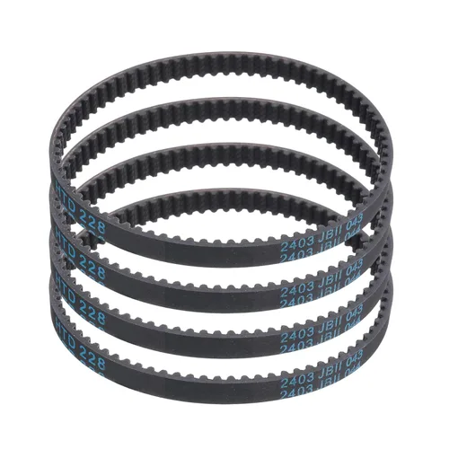 Miniatura 30 de uxcell 4pcs HTD-3M correa dentada de goma 60 dientes, 7.087 in de longitud de paso x 0.236 in de ancho x 0.094 in de altura, correa de distribución