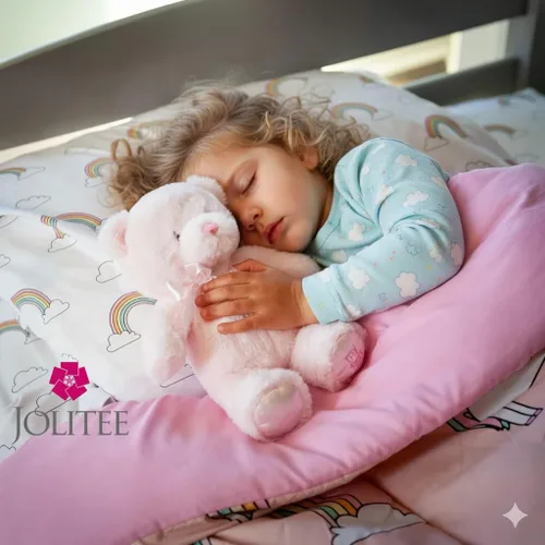 Miniatura 5 de Jolitee My First Bear - Oso de peluche rosa para bebé recién nacido, 10 pulgadas