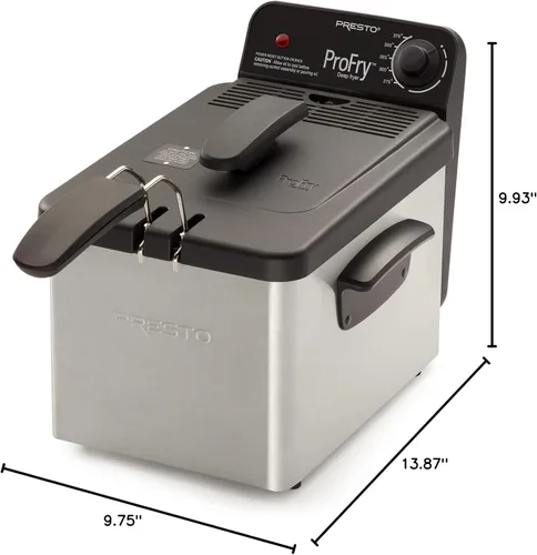 Miniatura 8 de Presto 05461 ProFry freidora de inmersión de acero inoxidable, talla única , Plateado
