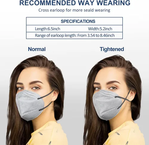 Miniatura 5 de KN95 Face Mask 5-Ply Breathable & Comfortable Filter Safety Mask