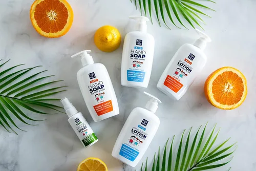 Miniatura 4 de Kiss My Face Loción limpiadora para manos y cuerpo para niños, hidrata y calma, vegana y libre de crueldad, cítricos, botella de 9 onzas líquidas
