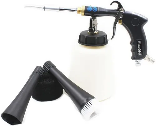 Alta presión z-020 Negro Car Cleaning Gun Automóvil Detalle Limpieza Máquina Limpieza Herramienta de lavado de coches (tubo de metal rotación)