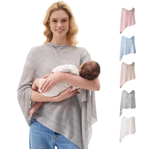 Miniatura 10 de Momcozy Funda de lactancia para lactancia, poncho suave de privacidad, chal de lactancia multiusos, fundas portátiles para lactancia materna