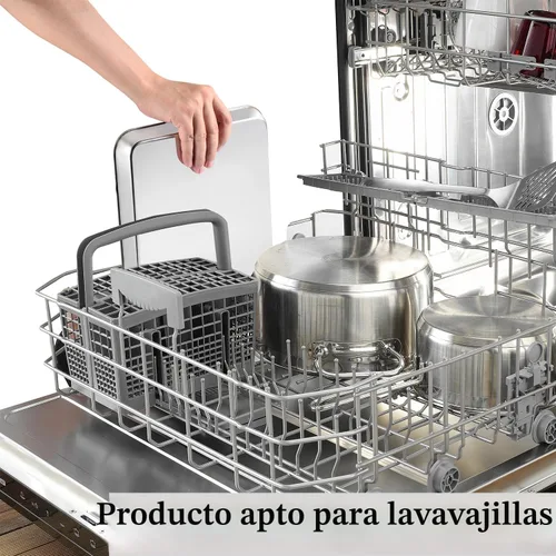 Miniatura 6 de Juego de bandejas para hornear de 3 piezas, bandejas para hornear de acero inoxidable resistentes, hojas para galletas y bandejas de cocina