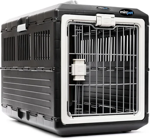Miniatura 10 de Transportador Mirapet USA para mascotas y jaula de 53.34 cm - Diseño plegable premium para gatos y perros - Caseta portátil para mascotas pequeñas
