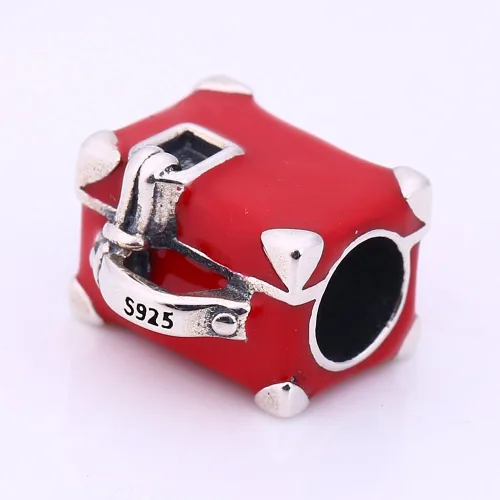 Miniatura 3 de Dije de plata de ley 925 para pasaporte de avión, maleta, globo aerostático, amor, viaje, viaje, pulsera Panodra