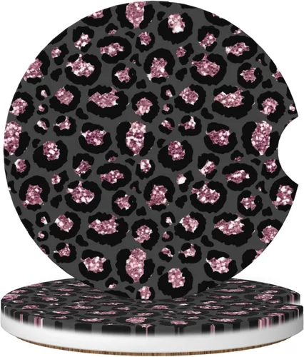 Miniatura 13 de Posavasos absorbentes para portavasos de automóvil, paquete de 2 posavasos universales antideslizantes de cerámica para mujeres y hombres de 2.56