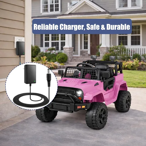 Miniatura 6 de Cargador de juguete de 12 V, enchufe redondo de 0.217 in x 0.083 in, cable de 6.6 pies For 12V ride-on cars, SUVs, bumper cars, tractors and