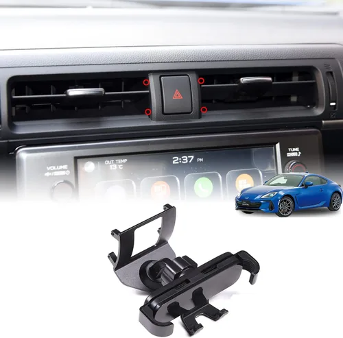 CHEAYAR Soporte de teléfono para automóvil compatible con Subaru BRZ 2022 y compatible con Toyota GT86 2022, soporte de teléfono para todos los