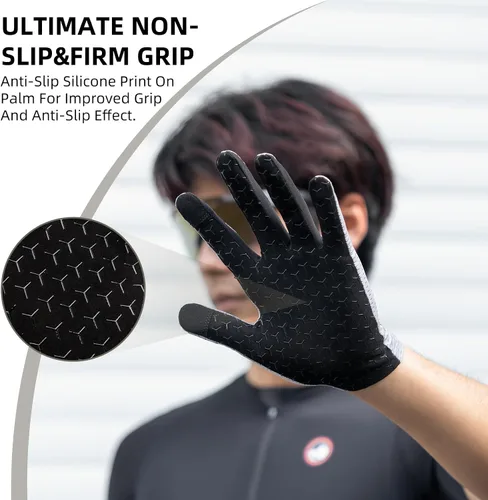 Miniatura 2 de ROCKBROS Cycling Gloves Mountain Bike Gloves Full Finger Cycling Gloves Anti-Slip Bicycle Gloves for Men Women Cycling Sports